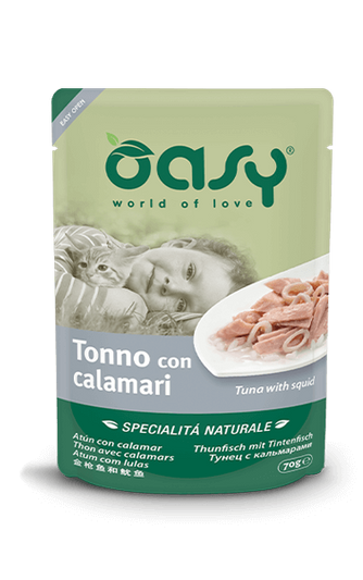 Oasy Natural Mokra Karma dla Kota Tuńczyk Z Kalmarami 70g