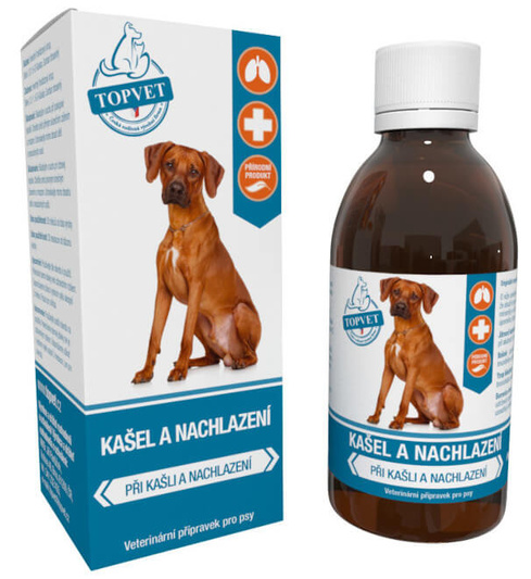 TOPVET Syrop na Kaszel i Przeziębienie dla Psa 200ml